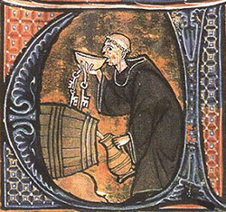 storia del vino nel medioevo